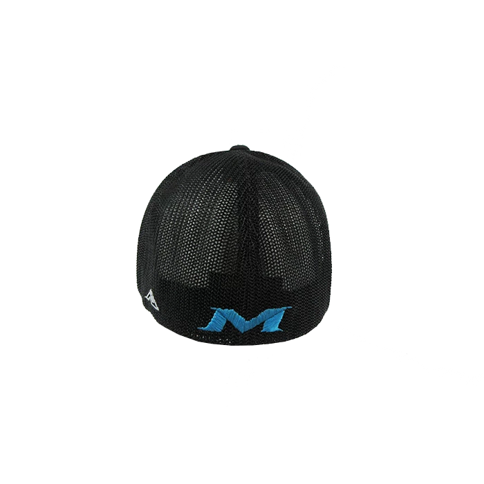 Kelly's Ultimate Sports Miken Hat By Pacific (404M) All Black/Electric Blue Script 2 Kelly's Ultimate Sports Miken Hat By Pacific (404M) All Black/Electric Blue Script - Image 2