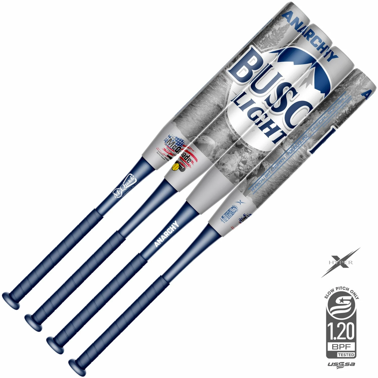 Kelly's Ultimate Sports 2021 Anarchy Busch Light - Collectors Edition - 2PC - 12"- 1oz End Load - USSSA Slowpitch Softball Bat A21UBHL12-1 1 Kelly's Ultimate Sports 2021 Anarchy Busch Light - Collectors Edition - 2PC - 12"- 1oz End Load - USSSA Slowpitch Softball Bat A21UBHL12-1