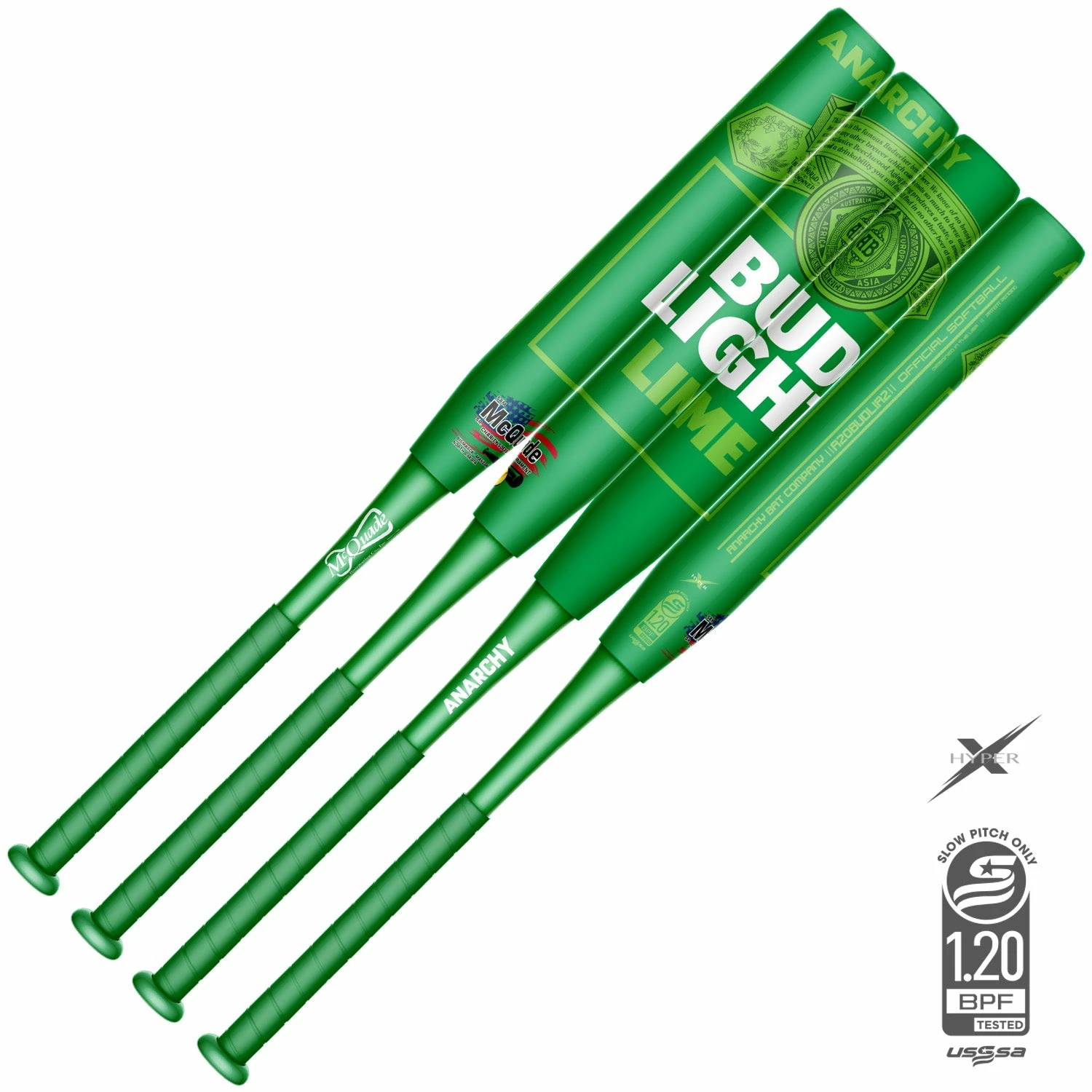 Kelly's Ultimate Sports 2021 Anarchy Bud Light Lime - Collectors Edition - 2PC - 13"- 1oz End Load - USSSA Slowpitch Softball Bat A21UBLL13-1 2 1 Kelly's Ultimate Sports 2021 Anarchy Bud Light Lime - Collectors Edition - 2PC - 13"- 1oz End Load - USSSA Slowpitch Softball Bat A21UBLL13-1 2