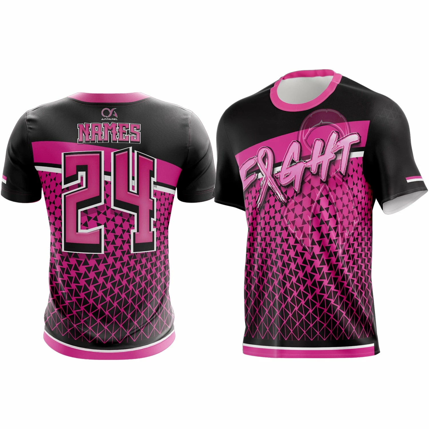 Kelly's Ultimate Sports Breast Cancer Awareness FIGHT Short Sleeve Shirt (Customized Buy-In) 1 Kelly's Ultimate Sports Breast Cancer Awareness FIGHT Short Sleeve Shirt (Customized Buy-In)