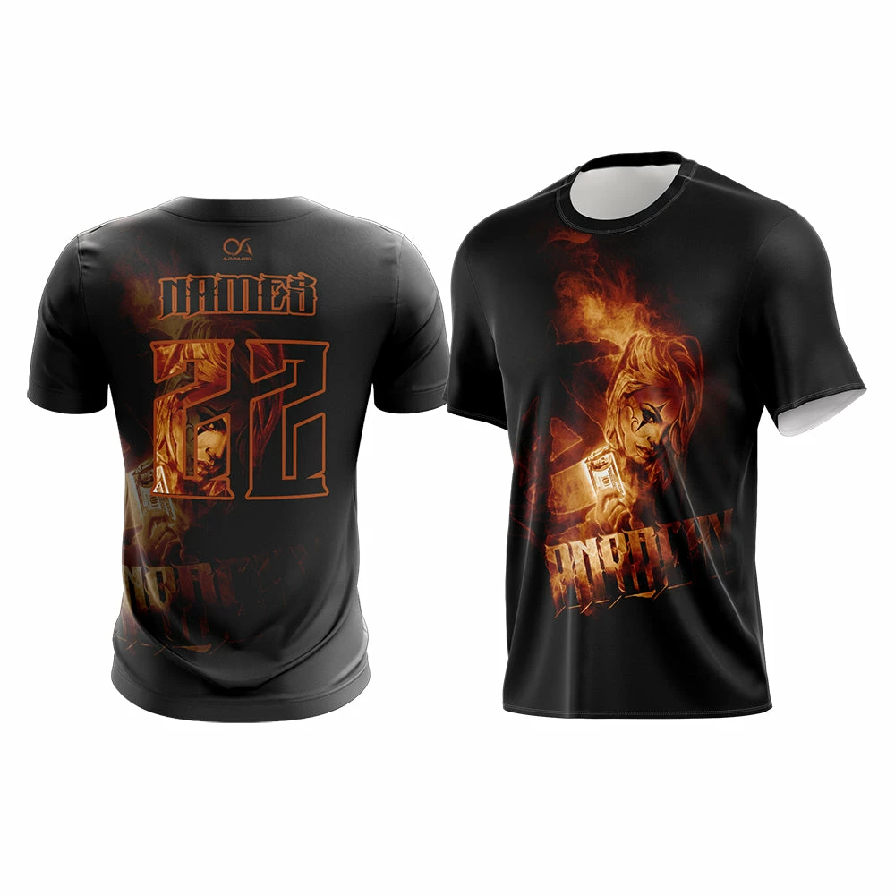 Kelly's Ultimate Sports Anarchy Girl On Fire Short Sleeve Shirt (Customized Buy-In) 1 Kelly's Ultimate Sports Anarchy Girl On Fire Short Sleeve Shirt (Customized Buy-In)