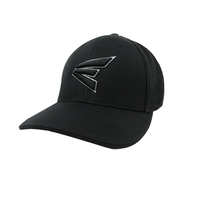 Kelly's Ultimate Sports Easton Hat By Pacific (404M) All Black/Silver/Black 1 Kelly's Ultimate Sports Easton Hat By Pacific (404M) All Black/Silver/Black