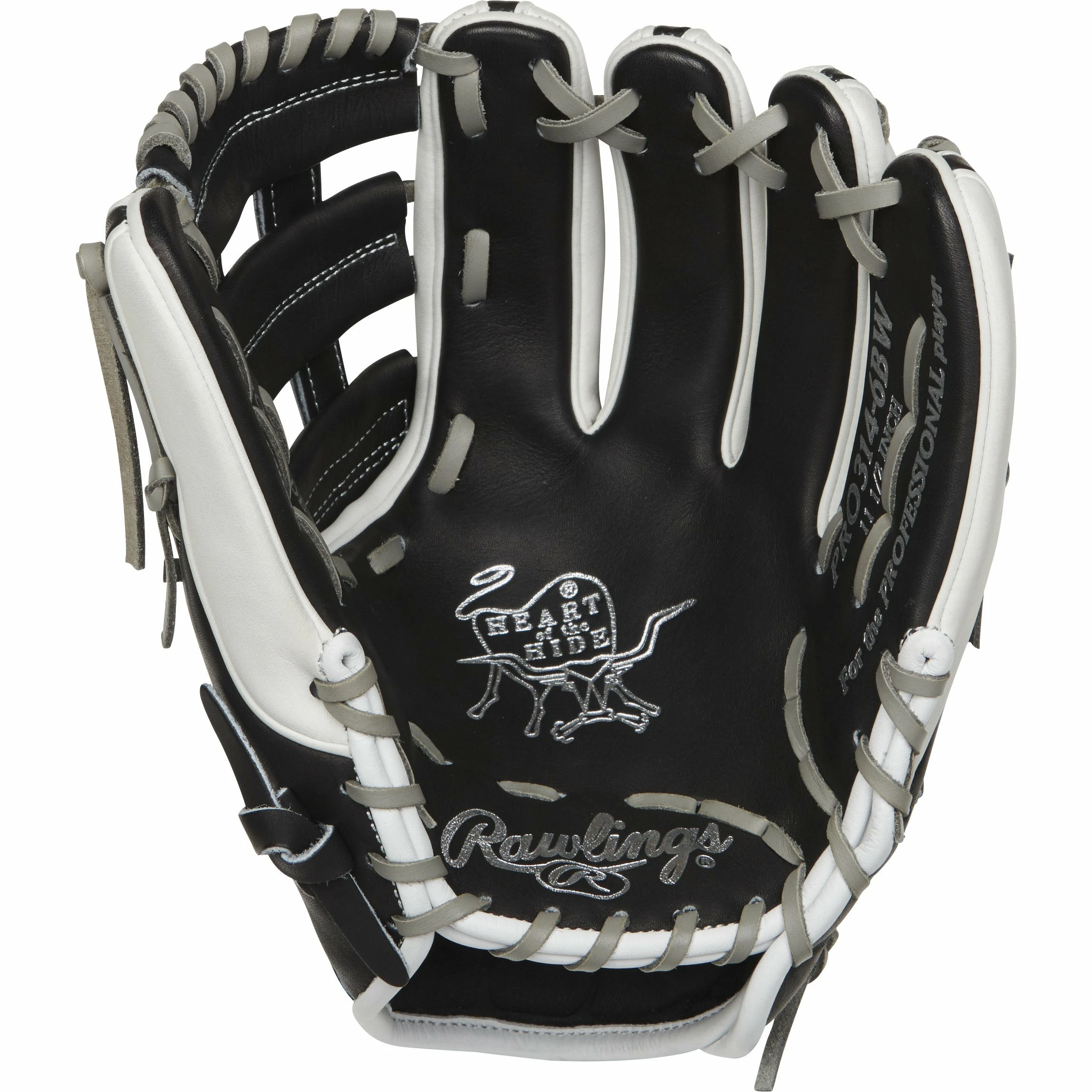 Kelly's Ultimate Sports Rawlings Heart Of The Hide 11.5" Glove - PRO314-6BW 3 Kelly's Ultimate Sports Rawlings Heart Of The Hide 11.5" Glove - PRO314-6BW - Image 3