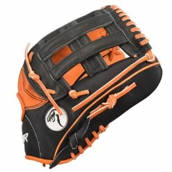 Kelly's Ultimate Sports Viper Premium Leather Slowpitch Softball Fielding Glove Game Ready Edition - VIP-H-SL-BLK-OR-002