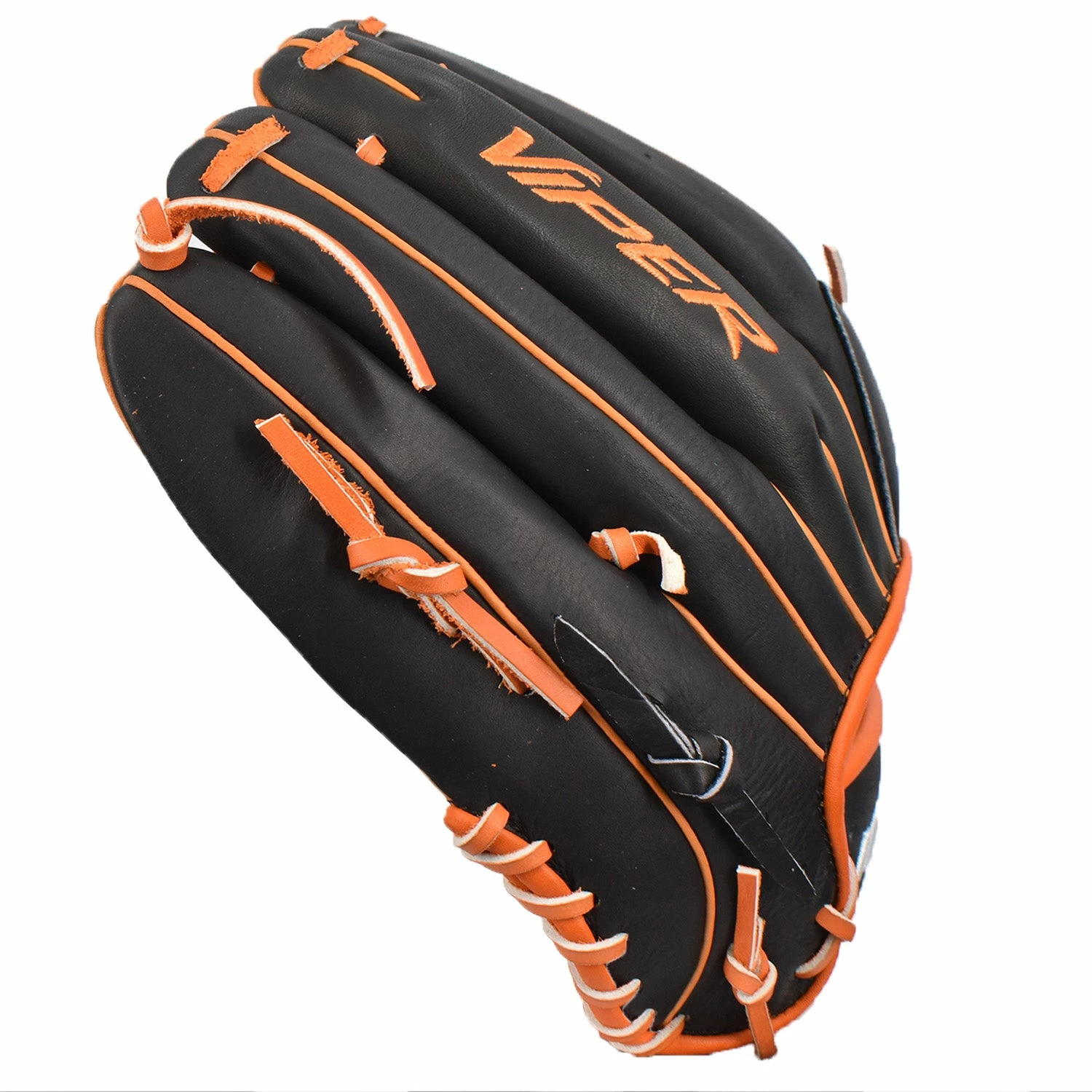 Kelly's Ultimate Sports Viper Premium Leather Slowpitch Softball Fielding Glove Game Ready Edition - VIP-H-SL-BLK-OR-002 2 Kelly's Ultimate Sports Viper Premium Leather Slowpitch Softball Fielding Glove Game Ready Edition - VIP-H-SL-BLK-OR-002 - Image 2