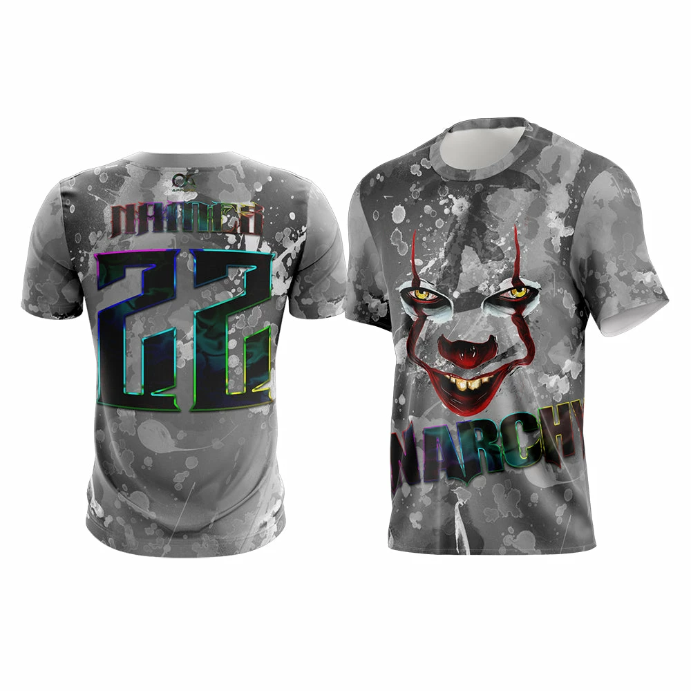 Kelly's Ultimate Sports Anarchy Clown Short Sleeve Shirt (Customized Buy-In) 1 Kelly's Ultimate Sports Anarchy Clown Short Sleeve Shirt (Customized Buy-In)