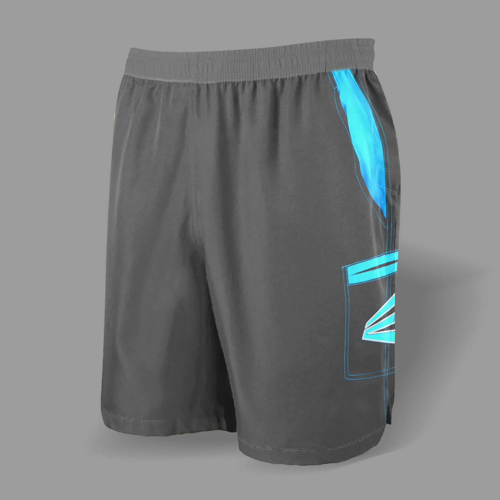 Kelly's Ultimate Sports Easton Microfiber Shorts (Grey/Carolina) 1 Kelly's Ultimate Sports Easton Microfiber Shorts (Grey/Carolina)