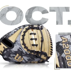 BB GLOVE WILSON GOTM Oct. A2000 DPCM 33" BS22 [Catchers Glove] Black Camo-Blonde