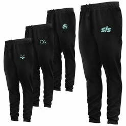 Kelly's Ultimate Sports Tech Fleece Men's Jogger -Glow In The Dark Logo - Black (Choose Your Brand)