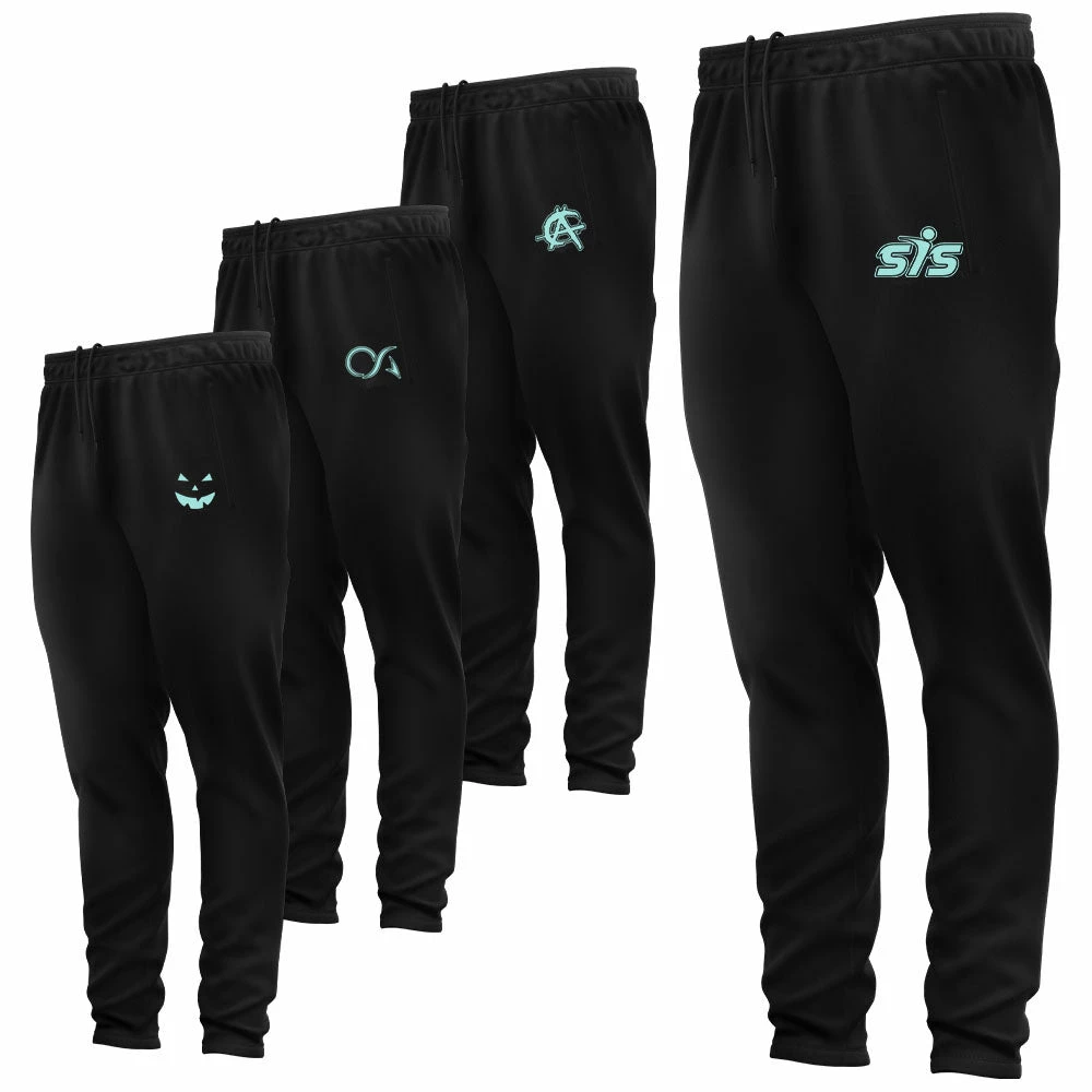 Kelly's Ultimate Sports Tech Fleece Men's Jogger -Glow In The Dark Logo - Black (Choose Your Brand) 1 Kelly's Ultimate Sports Tech Fleece Men's Jogger -Glow In The Dark Logo - Black (Choose Your Brand)
