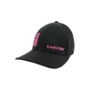 Kelly's Ultimate Sports Easton Hat By Pacific (404M) All Black/Pink Flag