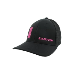 Kelly's Ultimate Sports Easton Hat By Pacific (404M) All Black/Pink Flag