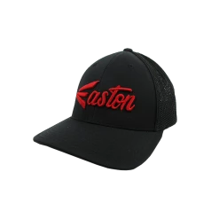 Kelly's Ultimate Sports Easton Hat By Pacific (404M) All Black/Red Script