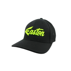 Kelly's Ultimate Sports Easton Hat By Pacific (404M) All Black/Volt Script