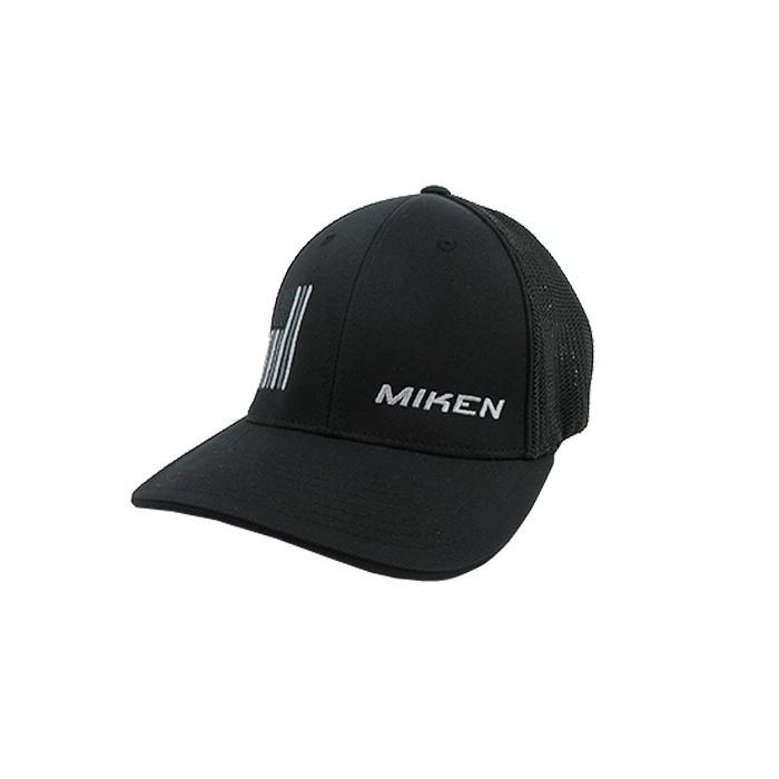 Kelly's Ultimate Sports Miken Hat By Pacific (404M) All Black/Grey Flag 1 Kelly's Ultimate Sports Miken Hat By Pacific (404M) All Black/Grey Flag