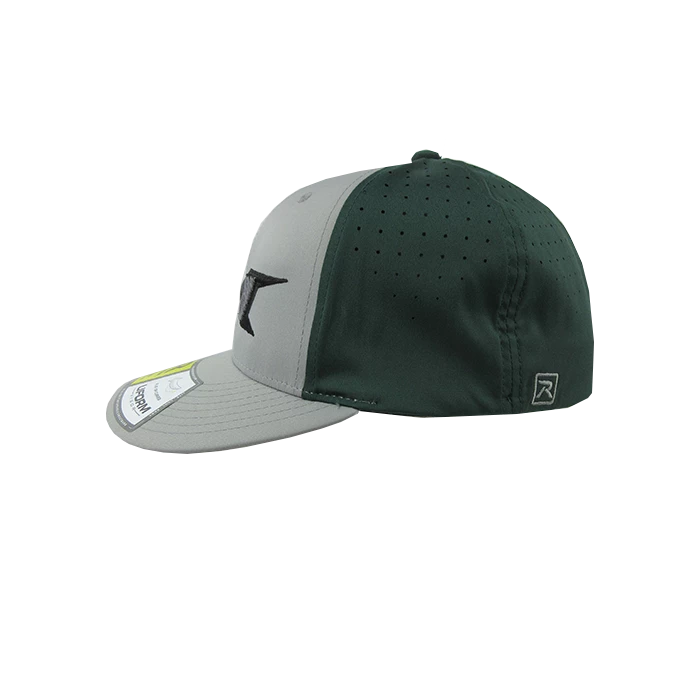 Kelly's Ultimate Sports Miken Hat By Richardson (PTS30) Grey/Dark Green/Grey/Black/Grey 3 Kelly's Ultimate Sports Miken Hat By Richardson (PTS30) Grey/Dark Green/Grey/Black/Grey - Image 3