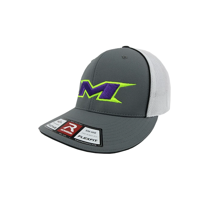 Kelly's Ultimate Sports Miken Hat By Richardson (R165) Grey/White/Grey/Volt/Purple 1 Kelly's Ultimate Sports Miken Hat By Richardson (R165) Grey/White/Grey/Volt/Purple