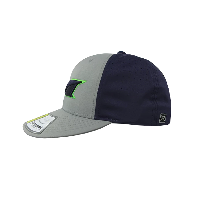 Kelly's Ultimate Sports Miken Hat By Richardson (PTS30) Grey/Navy/Grey/Neon Green/Navy 3 Kelly's Ultimate Sports Miken Hat By Richardson (PTS30) Grey/Navy/Grey/Neon Green/Navy - Image 3