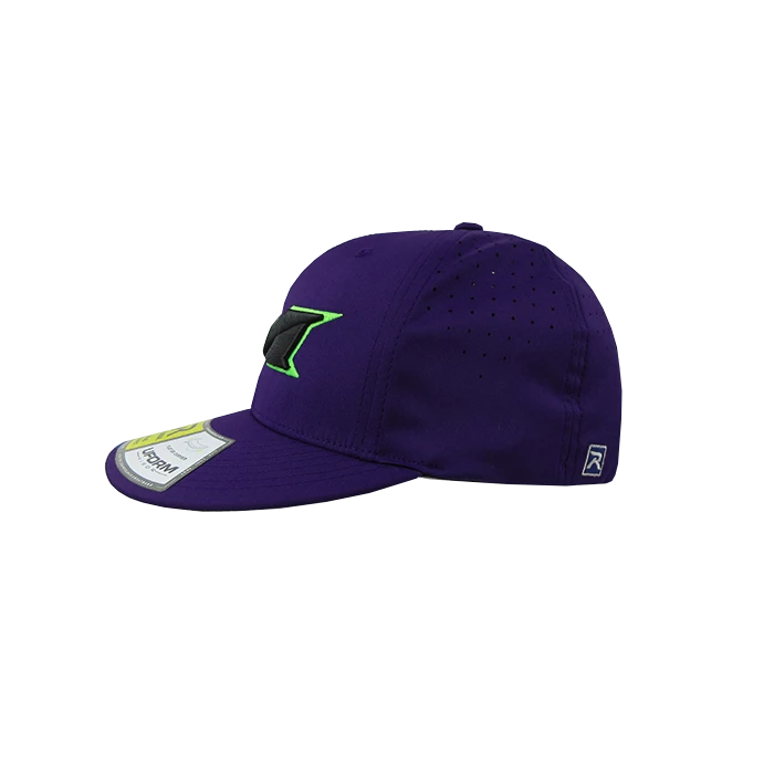 Kelly's Ultimate Sports Miken Hat By Richardson (PTS30) All Purple/Neon Green/Black 3 Kelly's Ultimate Sports Miken Hat By Richardson (PTS30) All Purple/Neon Green/Black - Image 3