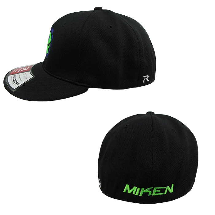 Kelly's Ultimate Sports Miken Psycho Hat By Richardson (PTS40) All Black/Purple/Neon Green/Purple 2 Kelly's Ultimate Sports Miken Psycho Hat By Richardson (PTS40) All Black/Purple/Neon Green/Purple - Image 2