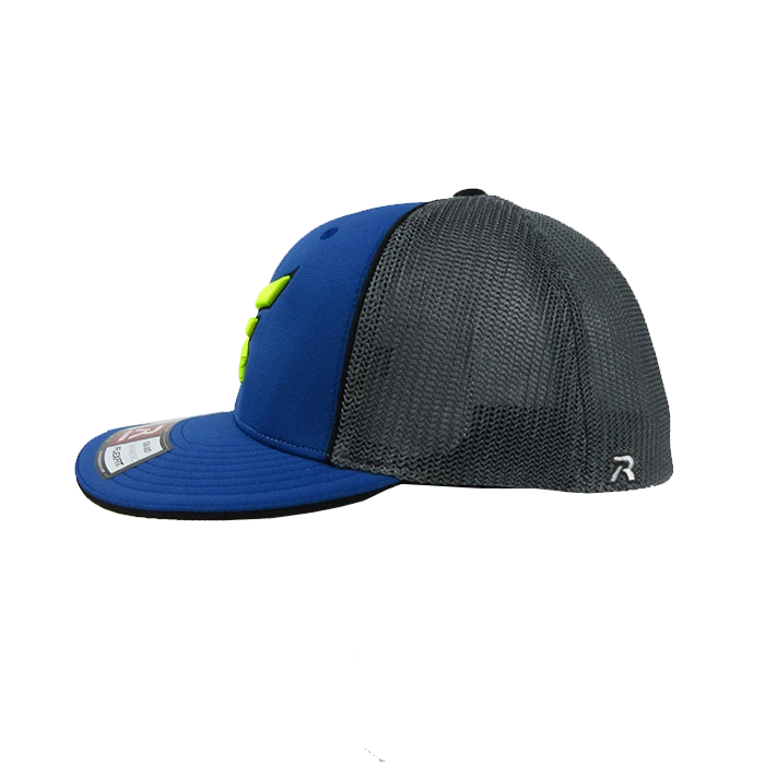 Kelly's Ultimate Sports Easton Hat By Richardson (R165) Blue/Charcoal/Blue/Black/Volt 2 Kelly's Ultimate Sports Easton Hat By Richardson (R165) Blue/Charcoal/Blue/Black/Volt - Image 2