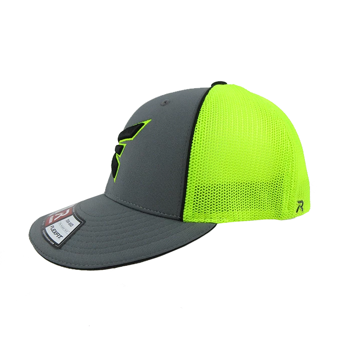 Kelly's Ultimate Sports Easton Hat By Richardson (R165) Charcoal/Volt/Charcoal/Volt/Black 2 Kelly's Ultimate Sports Easton Hat By Richardson (R165) Charcoal/Volt/Charcoal/Volt/Black - Image 2