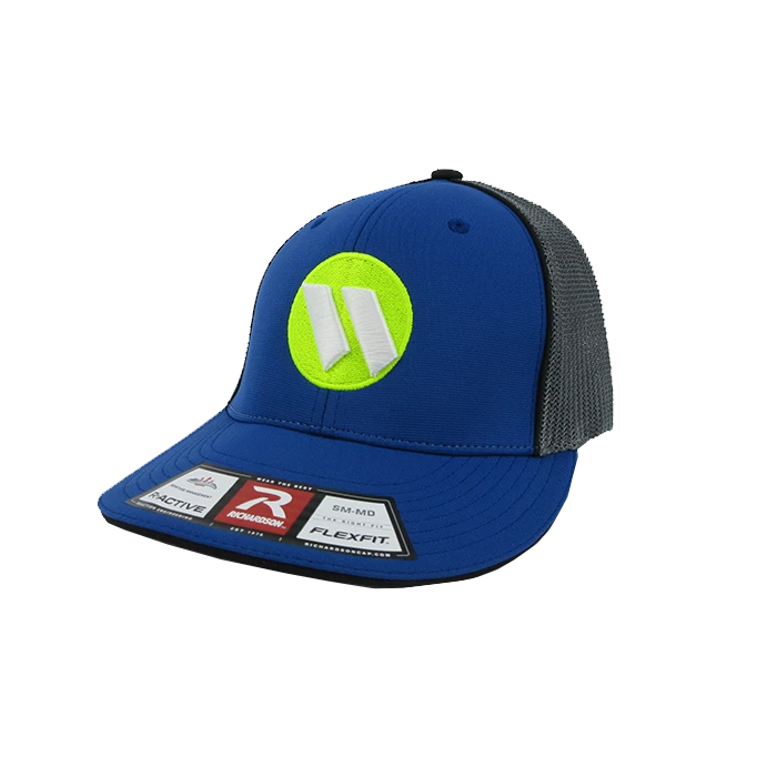Kelly's Ultimate Sports Worth Hat By Richardson (R165) Blue/Charcoal/Blue/Volt/White 1 Kelly's Ultimate Sports Worth Hat By Richardson (R165) Blue/Charcoal/Blue/Volt/White