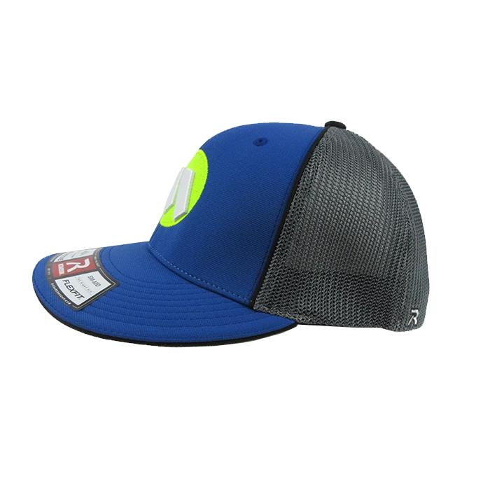 Kelly's Ultimate Sports Worth Hat By Richardson (R165) Blue/Charcoal/Blue/Volt/White 2 Kelly's Ultimate Sports Worth Hat By Richardson (R165) Blue/Charcoal/Blue/Volt/White - Image 2