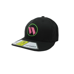Kelly's Ultimate Sports Worth Hat By Richardson (PTS30) All Black/Neon Green/Pink