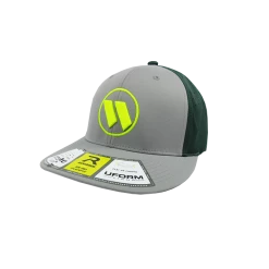 Kelly's Ultimate Sports Worth Hat By Richardson (PTS30) Grey/Dark Green/Grey/Volt/Volt