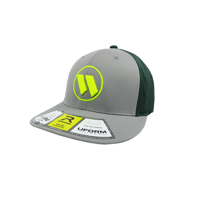 Kelly's Ultimate Sports Worth Hat By Richardson (PTS30) Grey/Dark Green/Grey/Volt/Volt 1 Kelly's Ultimate Sports Worth Hat By Richardson (PTS30) Grey/Dark Green/Grey/Volt/Volt