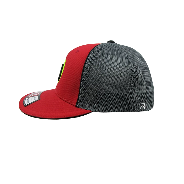 Kelly's Ultimate Sports Worth Hat By Richardson (R165) Red/Graphite/Red/Volt/Black 2 Kelly's Ultimate Sports Worth Hat By Richardson (R165) Red/Graphite/Red/Volt/Black - Image 2